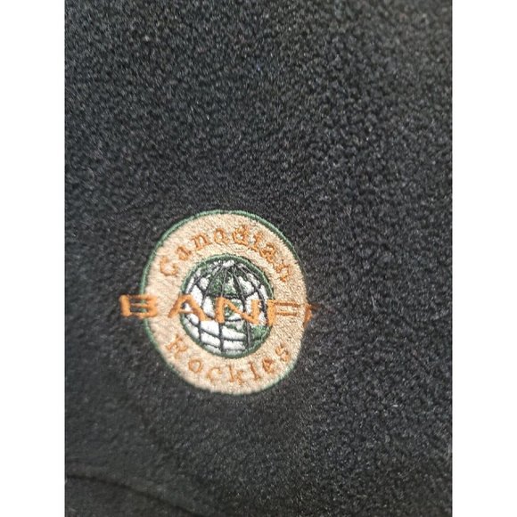 The Shirt Company Black Fleece Full Zip Vest Size XL Canadian Rockies - Picture 2 of 5